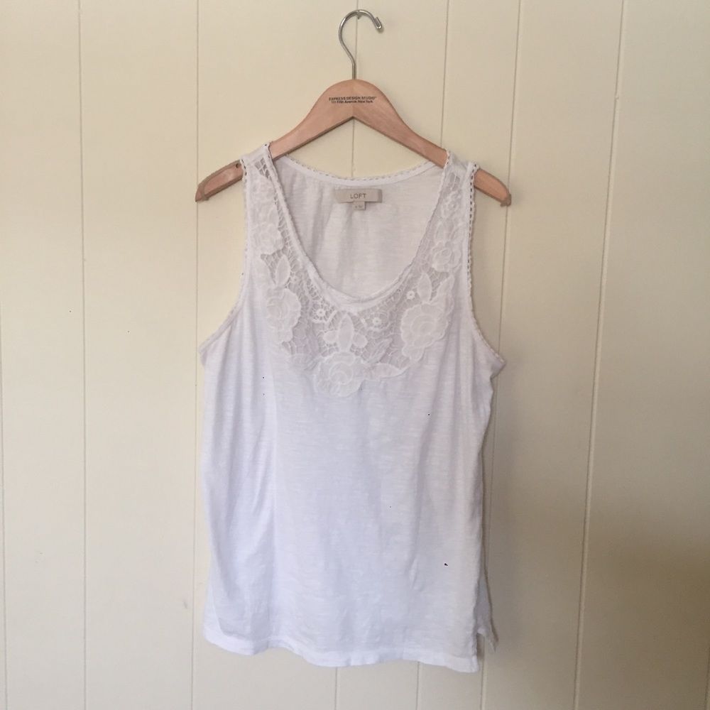 LOFT Lace Tank Top - Picture 2 of 5